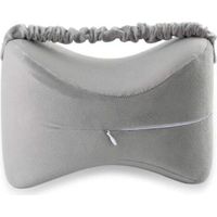 Pillows Mousse À Mémoire De Forme À Rebond Lent Multi-Purpose Grossesse Side Sleepers Back Blessures Coussinets De Jambe Leggings avec Elastic Strap Washable Cover Gris,Grayelasticband