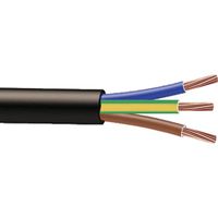 Bis-Electric – Câble électrique RO2V 3G4mm² à la coupe – 3 conducteurs (marron/bleu/vert-jaune) – Longueur minimum 10m – Pour installations électriques