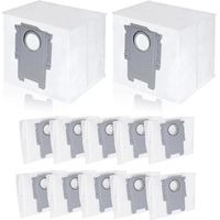 12er-Pack Ersatz-Staubsaugerbeutel für Roborock S8+ / S8 Pro Ultra / S7 MaxV Ultra / Q5 / Q5+ / Q7+ / Q7 Max+ - AquaForge