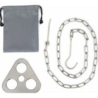 Campfire Grill Tripod, Camping Tripod Hanging Bracket, Camping Tripod Pot Hook, Camping Pot Tripod, Portable Pot Barbecue Hook, for Campfire Pot