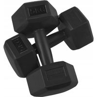 Haltères hexagonales 2x5kg pour exercices à domicile