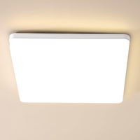 Comely LED ceiling light, white square plastic, 30cm 48W 4500K, 5400lm, living room bedroom