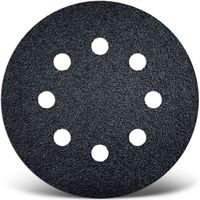 MENZER Black Disques abrasifs auto-agrippants, 125 mm, 8 trous, p. Ponceuses excentriques, Carbure de silicium (Lot de 50) G400