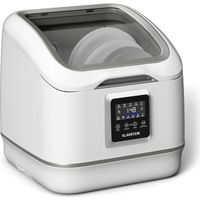 Klarstein SilentScrub Tischgeschirrspüler - kompakte & tragbare Tischspülmaschine für 3 Gedecke, 7 Programme & digitaler Touchscreen - leiser Betrieb bei 55 dB