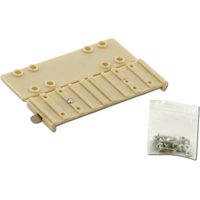 Set de fixation grillage pour mangeoire fibre de verre chocolat