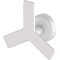 Handy Minimal Magnetico - Appendino di Design Magnetico, Bianco, 100% Made in Italy - Appendino con Calamita, Ideale per il Bagno e Cucina - Modello Star