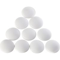 Wandpuffer Türpuffer Ø 40 mm H: 9 mm perfekter Schutz für Wände und Möbel weiß, 10 Stück