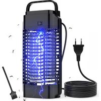 Lampe Anti Moustique Tueur d'Insectes électrique 4200V Haute Puissance Répulsif Efficace, Convient pour intérieur et extérieur pour Résistant à l'eau Répulsif Mites Lampe Moustiques Lampe Anti-moustiq