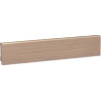 KGM Sockelleiste Modern Alpen Eiche Weiß furniert 16x58mm 2,4m