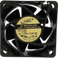 Ventilador axial Adda AG06024HB257103 negro 60x60x25 mm