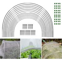 Serre de jardin - Ensemble de 30 arceaux pour serre tunnel, serre tunnel, filet de jardin extérieur