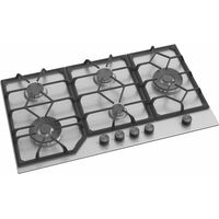Avelis 90cm 5 Burner Stainless Steel Gas Hob With 2 Dual Wok Burners - A509SS