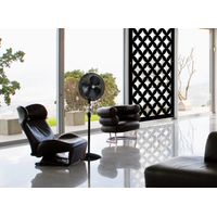 ROMBI - Panneau ajouré en PVC - Brise-soleil - Dimension : 50x150 cm - Couleur : noir