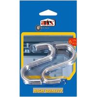 Set 6 Ganci Multiuso Esse Artik in Metallo Cromati Artex