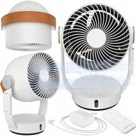 Ventilatore da tavolo LEO Stadler Form bianco con oscillazione 3D