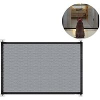 Barrière pliable pour chien et barrière d'escalier, noir