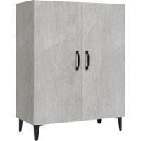 Maison La Vie - Buffet Salon Moderne - Meuble de rangement - Gris béton 70x34x90 cm Bois d'ingénierie bu4549
