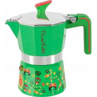 Pedrini 3TZ FRIDA KAHLO cafetière vert intense 3 tasses