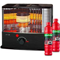 Stufa a Combustibile Liquido a Stoppino Toyotomi Zibro RC 32 Stainless/Nero 3.2 kW 135 m3