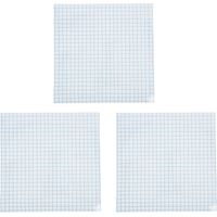 Lot de 3 rouleaux de ruban adhésif transparent en vinyle avec grille d'alignement bleue, idéal pour la réalisation de stickers, panneaux et autocollants pour vitres.