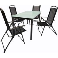 Set di mobili da giardino del gruppo di sedute di 5 pezzi 140M 105x140x80 - VCM