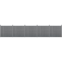 WPC Gartenzaun Langero 185x932 cm Grau neu.holz