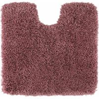 WOHNDIRECT Tapis de bain avec découpe pour WC VIENNA - 1 pièce 45x45 cm, vieux rose