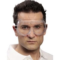 Ekastu BASIC 277 382 Vollsichtbrille Schwarz, Weiß EN 166-1 DIN 166-1