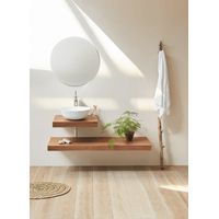 Waschtisch für Aufsatzwaschbecken in Walnuss ZERO