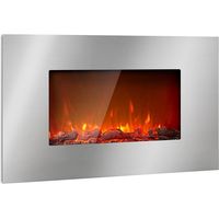 Klarstein – Cheminée électrique décorative 2000W – Effet flamme LED 3D – Télécommande, programmable, thermostat intégré – Sécurité surchauffe