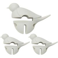 3 repose-cuillère petit oiseau blanc 3 en 1