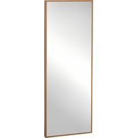Full-body mirror Wall mirror 125x45cm with natural wood frame for wardrobe, hallway or bedroom
