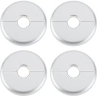 Pair Radiator Pipe Cover 16mm Diameter 70mm Radiator Pipe Cover for Wall Radiator Tube Decoration Silver 4pcs