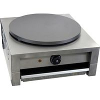 Crêpière professionnelle 40 cm – Plaque en fonte – Thermostat réglable 50 à 300°C – Puissance 3000 W pour cuisson rapide – Gt Catering