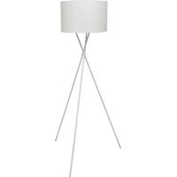 vidaXL Lampadaire avec support haut Blanc