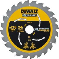 Banyo – Lame de scie circulaire 216 mm x 30 mm 24 dents Thin Kerf – Pour bois dur et construction – Coupe fine et précise – Compatible scies circulaires - DT99568