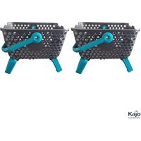 Panier Lot de 2 paniers Kajo 4L Gris / Turquoise