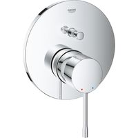 CORPO ESTERNO CROMATO PER DOCCIA 2 USCITE SERIE ESSENCE - 1/2 - GRO