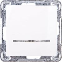 Interrupteur simple avec rétroéclairage écru ŁP-1YS/m/27