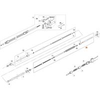 Kit de transmission pour élagueuse modèles PPX250 ORIGINAL EMAK 61220080R