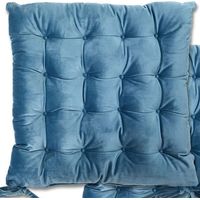 Le Chateau Velvet Seat Pad Blue