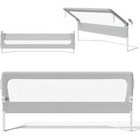 Wolketon 180CM Barandilla de cama plegable para bebé/niño Barandilla de cama plegable Barandilla de cama protectora para dormitorio de bebé