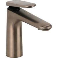 PVD Satin Platinum Einhebel-Waschtischmischer mit Click-Clack-Ablaufgarnitur Paini Stone 95P7211SR PVD Satin Platinum