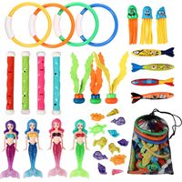 35 Piece Diving Toys, Swimming Toy for Swimming Pools, Diving Toy for Children, Beach Games, Water Sports, Summer Underwater Toys for Children from 4 to 12 Years Old