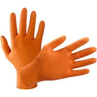 GUANTI NITRILE ARANCIONE CONF.10 PZ. TG. M
