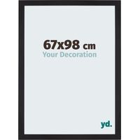 yd. - Cadre photo 67x98 - Noir Grain de Bois - MDF - Mura