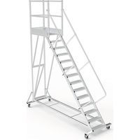 Piattaforma con ruote 15 gradini - Altezza massima di lavoro 5.00m - PTF115-PT