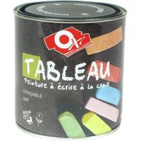 Peinture acrylique mat 500 mL – Haute résistance pour tableaux – Anti-reflet et nettoyage facile – Consommation 8 à 10 m²/L – OXI - Tableau05lnoirmat