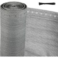 Randaco Frangivista in HDPE 150g/m², 1,8x20m, frangivista rinforzato con clip di fissaggio, antracite