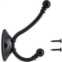 8Pcs Plus Gros Patère Porte Manteau Murale Vintage Crochet Métal De Porte Chapeau Crochet Rétro pour Porte-Manteau Salle de Bain Cuisine,noir(96mm60mm34mm)
